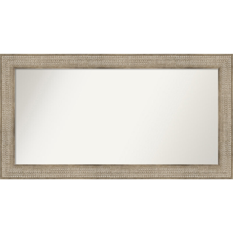Jannice Solid Wood Wall Mirror, 27" x 50", Rectangle