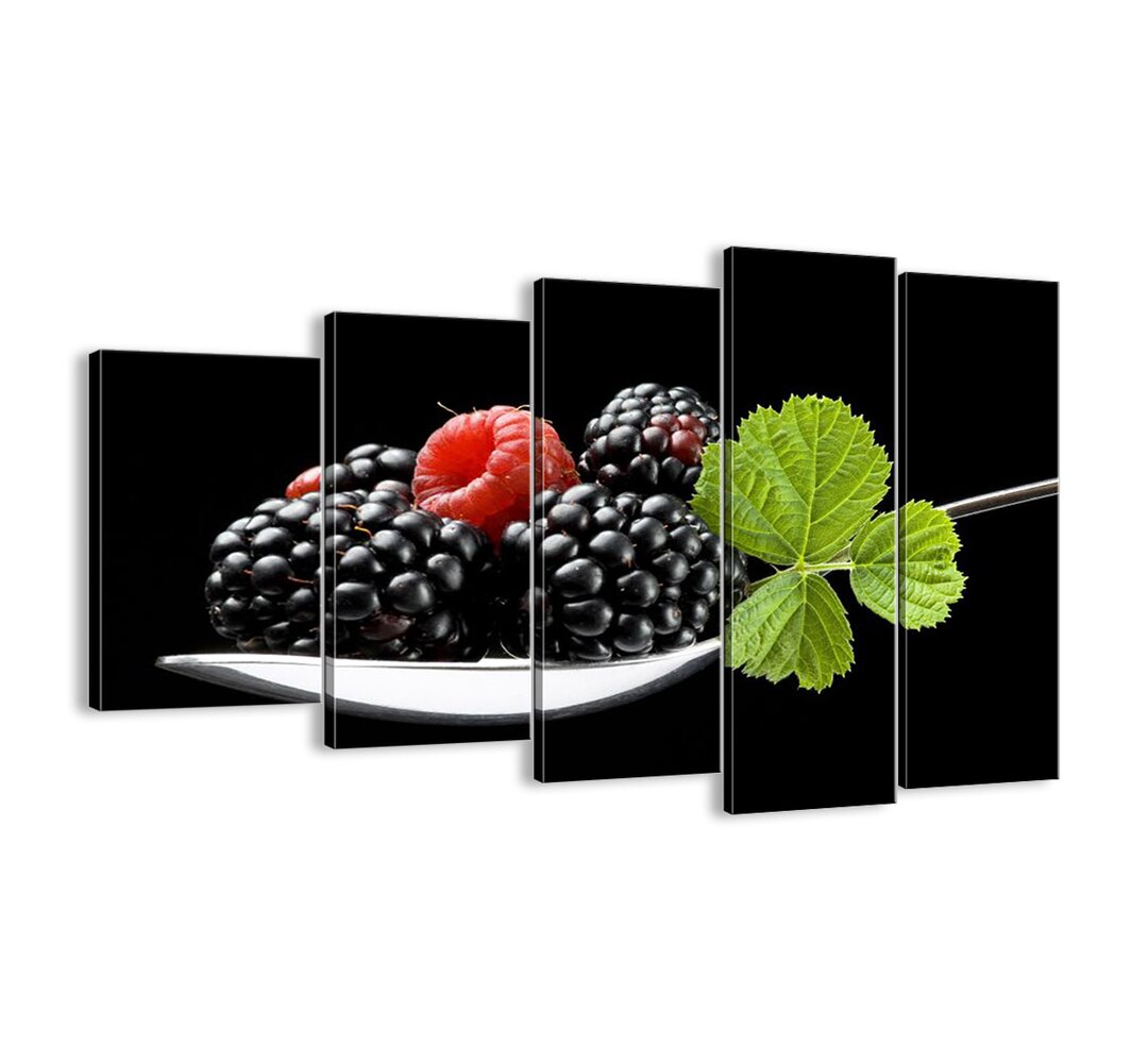 5-tlg. Leinwandbilder-Set - Grafikdruck „A Taste of Freshness”