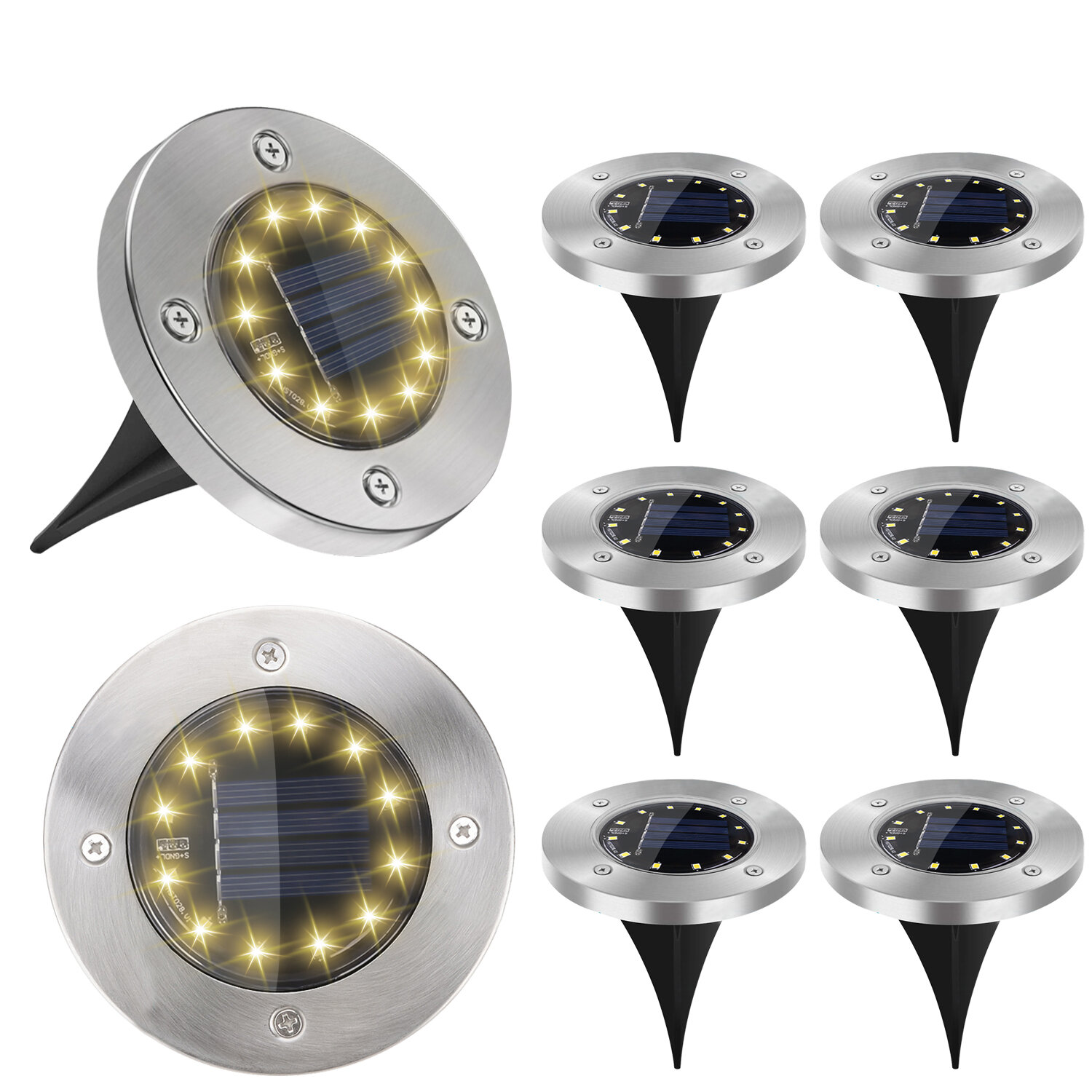 Black Low Voltage Solar Powered Integrated LED Step Light Pack