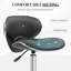 Chappa Backed Adjustable Height Ergonomic Industrial Stool with Removable Casters/Wheels