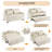 56.9" Loveseat Sofa Pull-out Sofa Bed Sleeper Sofa with a Reversible Backrest Cushion, Side Pockets, Two USB Ports and a Phone Holder for Living Room, Beige-1642960455