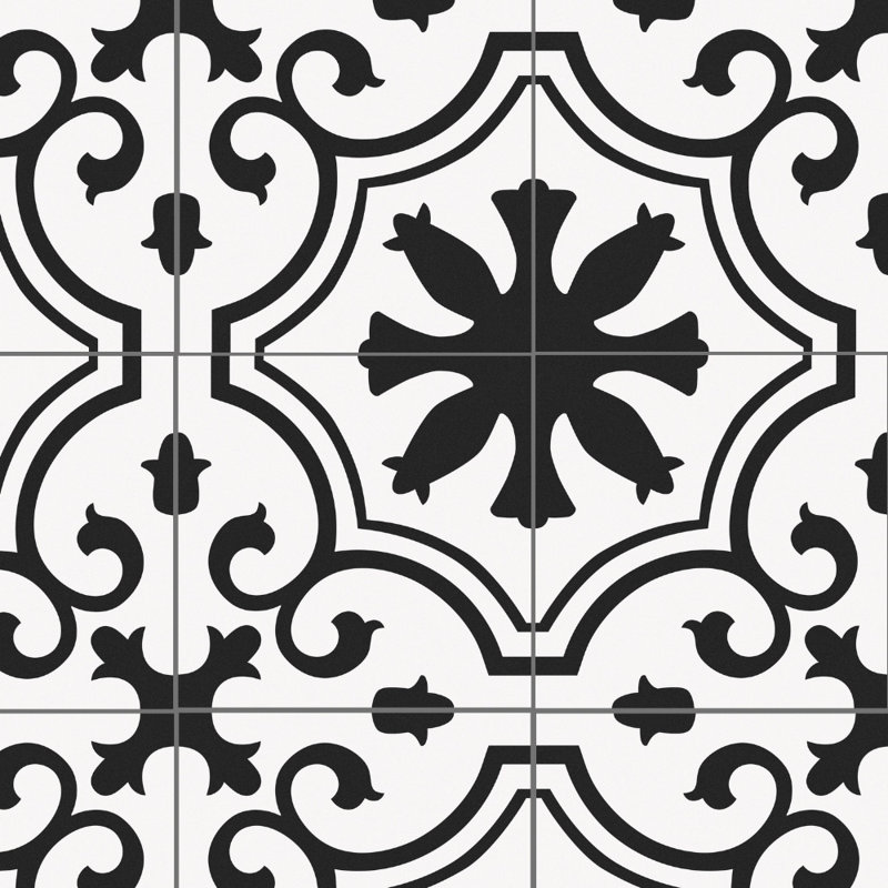 Venice 10" x 10" Patterned Porcelain Tile