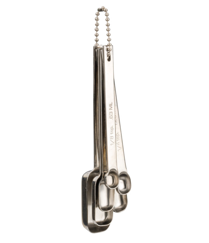 Stainless Steel Rectangular Measuring Spoon Set for Spices
