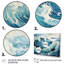 Bleu sarcelle, océan bleu, Odyssée océanique I - art mural océan-1339193055-1339193031
