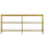 Alexis 162.6cm Glass Top Console Table-206878574