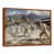 Toile avec cadre flottant brun
