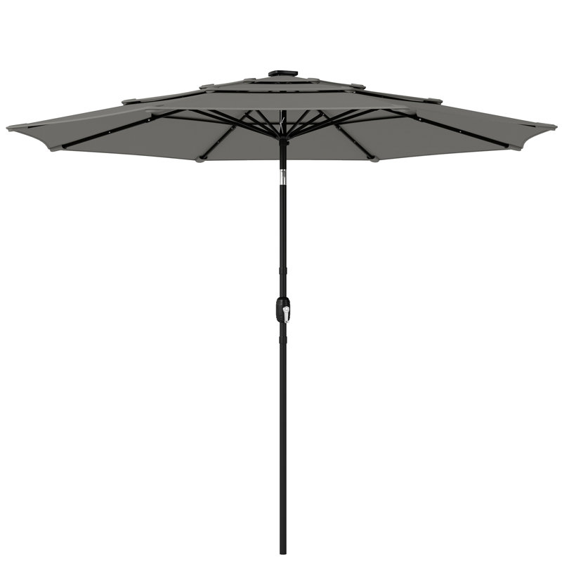 280cm Market Parasol, Grey