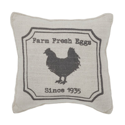 Finders Keepers Cotton Reversible Throw Pillow