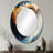 Gold Spiraling Majesty - Gold Oval Wall Mirror Decor-1499674331