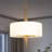 4-Light Drum Chandelier with Fabric Shade