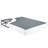 King Size Mattress Foundation, Black Metal Frame, Textured Cover, 12 Slat Support, 700Lbs Weight Capacity, Simple Installation Procedure Method Technique Foundation - In With 8.5" High Profile, Easy-828070579