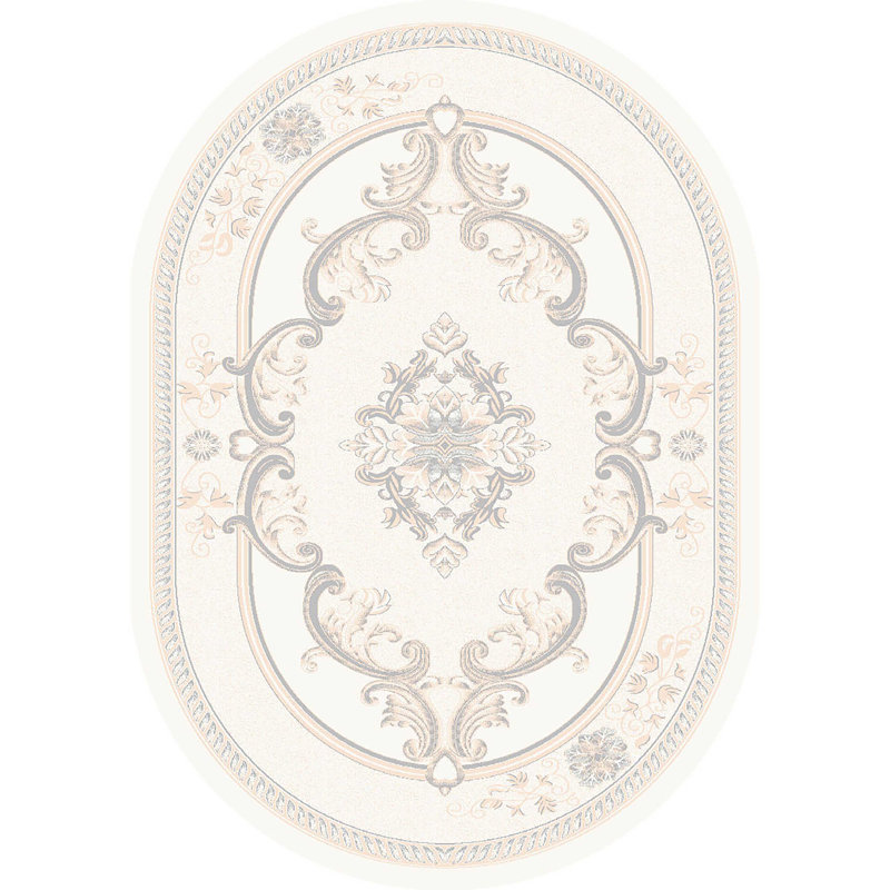 Ramsel Performance Oriental Indoor Rug, Oval 6'6" x 9'2"