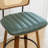 Valerie Swivel Wooden Rattan Faux Leather Bar Stool-52905111-52905110