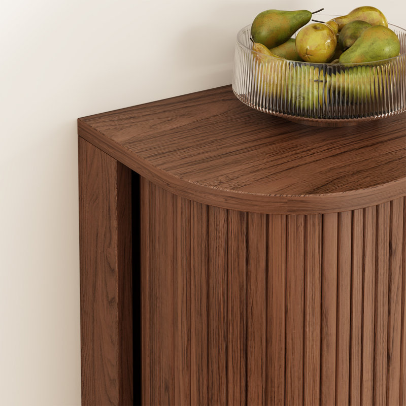 Meuble télé suspendu de 69 pouces avec foyer électrique, Walnut