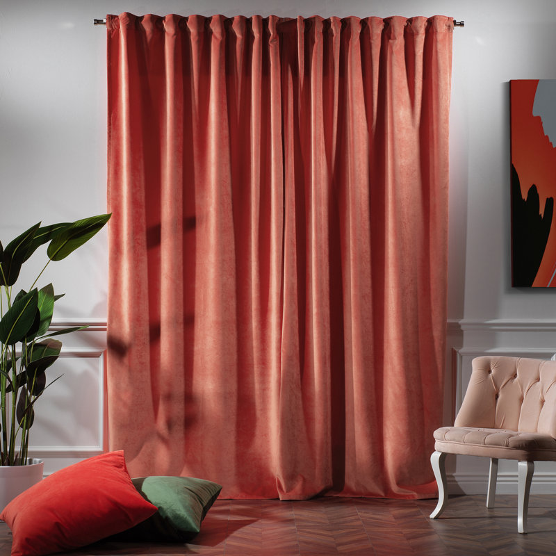 Decorative Double Panel in Matt, Extra Wide X Extra Long, L 52 po x L 120 po, 55 saumon