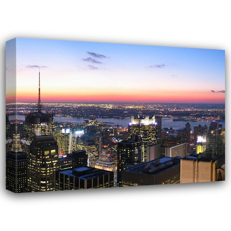 Horizon panoramique de New York (droite), H 18 po x l 24 po