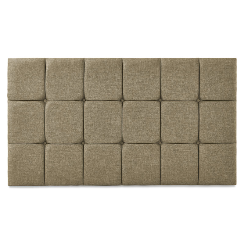 Brickhouse Upholstered Headboard, Small Single (2'6), Mid Blue