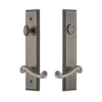 Carré Complete Entry Lever Set with Single Cylinder Deadbolt