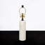 Lampe de table cylindrique en marbre blanc