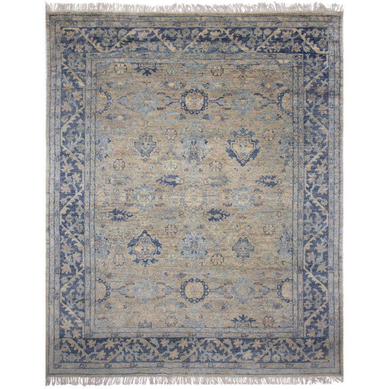 Laine sur coton New Indian Sultanabad 2 12 pi 2 po x 14 pi 10 po