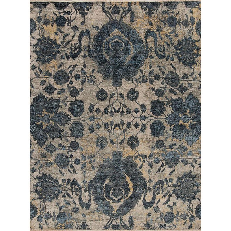 Shangri-La Hand Knotted Wool Indoor Rug, Rectangle 9' x 10'