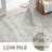 8X10 Machine Washable Area Rug Non-Slip Low Pile Abstract Light Grey Beige Soft Carpet For Living Room Bedroom