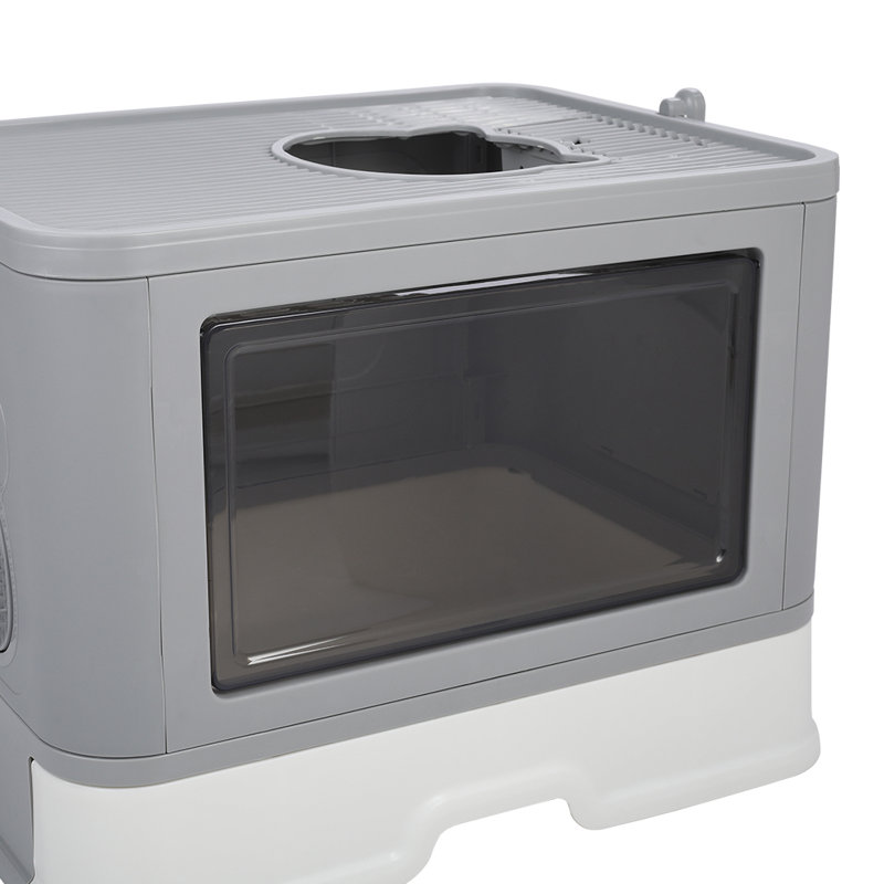 Araceli Plastic Enclosed Litter Box with Scoop