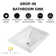 Drop In Bathroom Sink 23 in. x 18 in. Rectangular in White Ceramic Vintage Style with Three Centerset Facet Holes & Front-Overflow