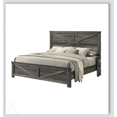Tête de lit design rustique gris 1Pc