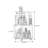 Cherry Wood Color Modern Solid Wood Rotating bookshelf