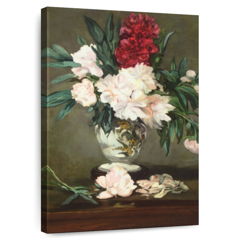 Pivoines dans un vase - Nature morte, H 48 po x l 32 po