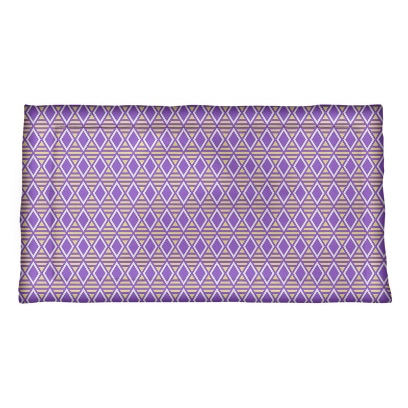 Taie décorative Katelyn Elizabeth, Très grand, Polyester, Mauve / Jaune