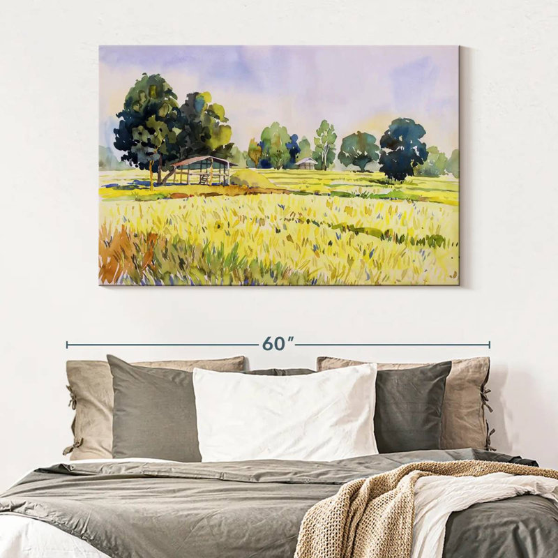 Thai Rice Field, 34" H x 51" W