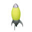 Grande lampe de table 10,5 "en acrylique pour enfants, conception de fusée-135407870