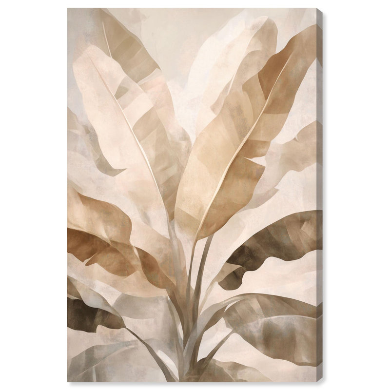 «Golden Banana Grove II», reproduction d'art sur toile par Art Remedy, Toile tendue avec châssis, H 30 po x l 20 po