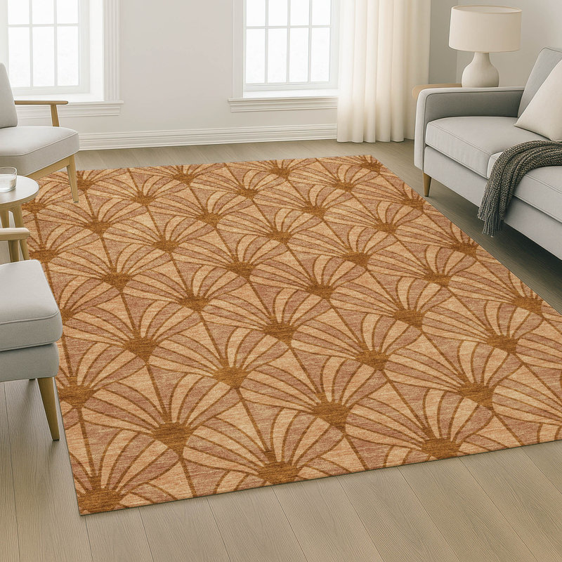Tapis de qualité supérieure lavable à la machine Mayfield AMF2426, Paprika, 3 pi x 5 pi
