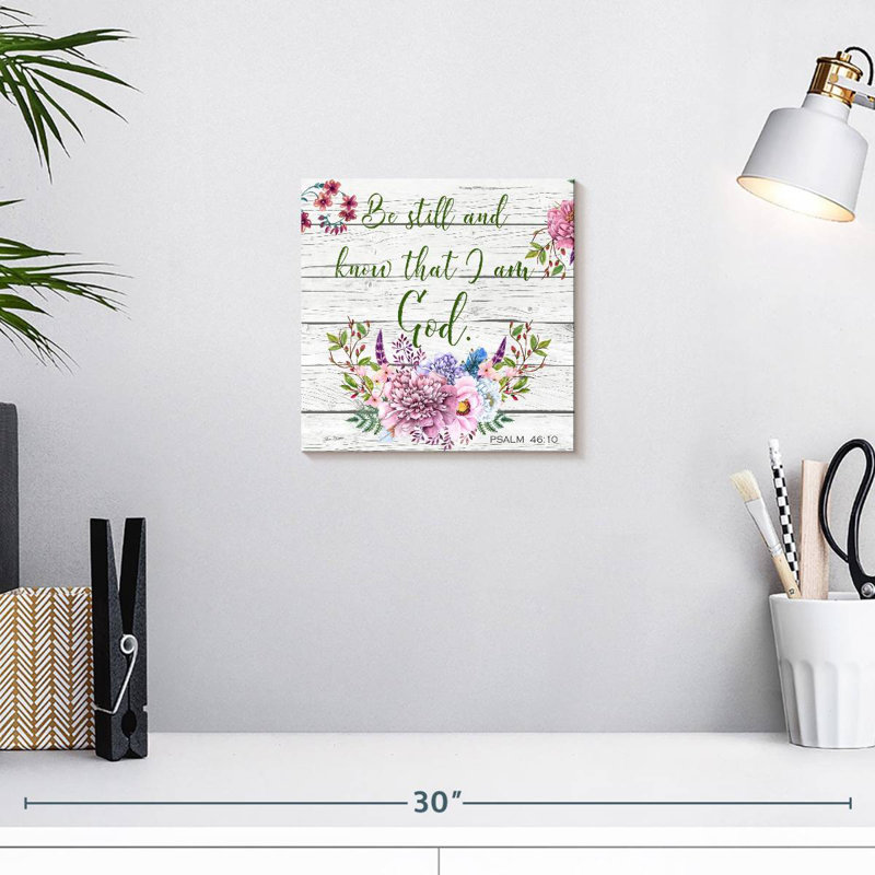 Verset biblique de Tergel Garden Florals, H 10 po x l 10 po