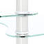 Transparent Glass Coffee Table With Stainless Steel Leg - 3-Layer Oval For Living Room, And Functional Room Leg, Spacious Design