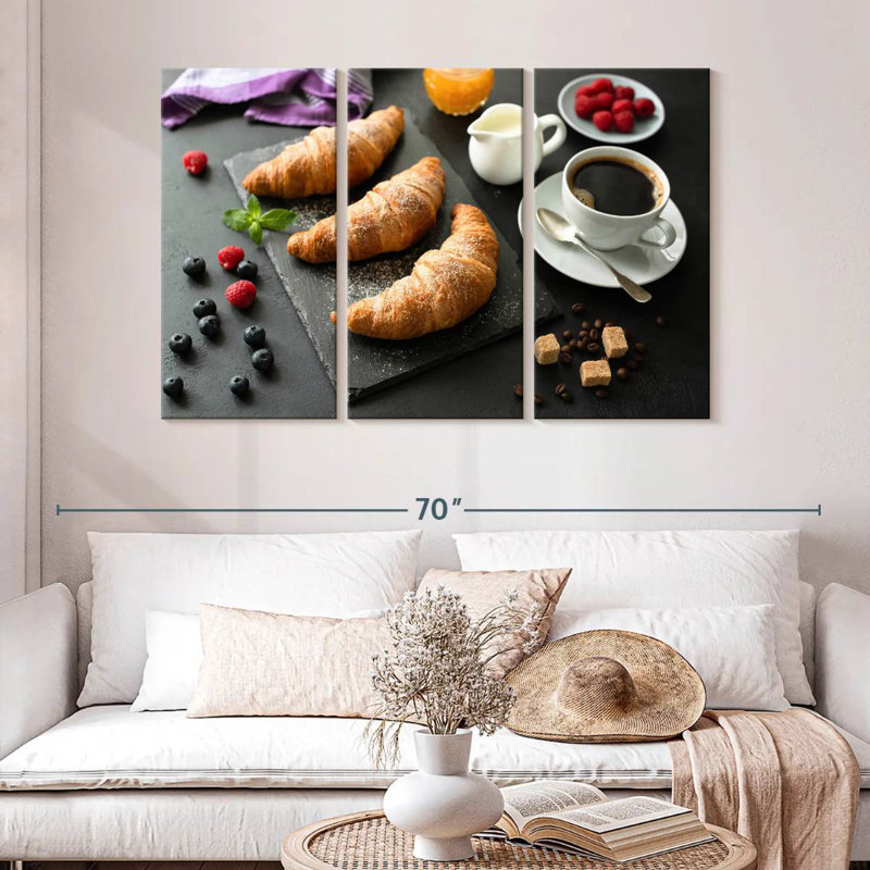 Yarlin Breakfast Croissants, 32" H x 50" W