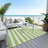 Washable Striped Indoor / Outdoor Rug-571790447