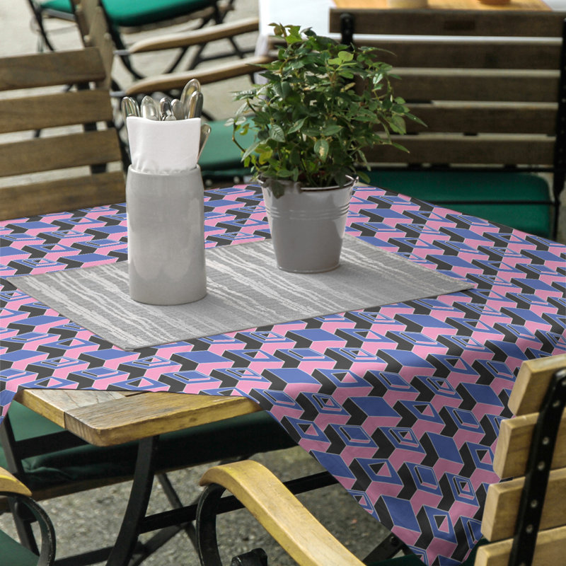 Nappe de gratte-ciels classiques, Bleu/rose