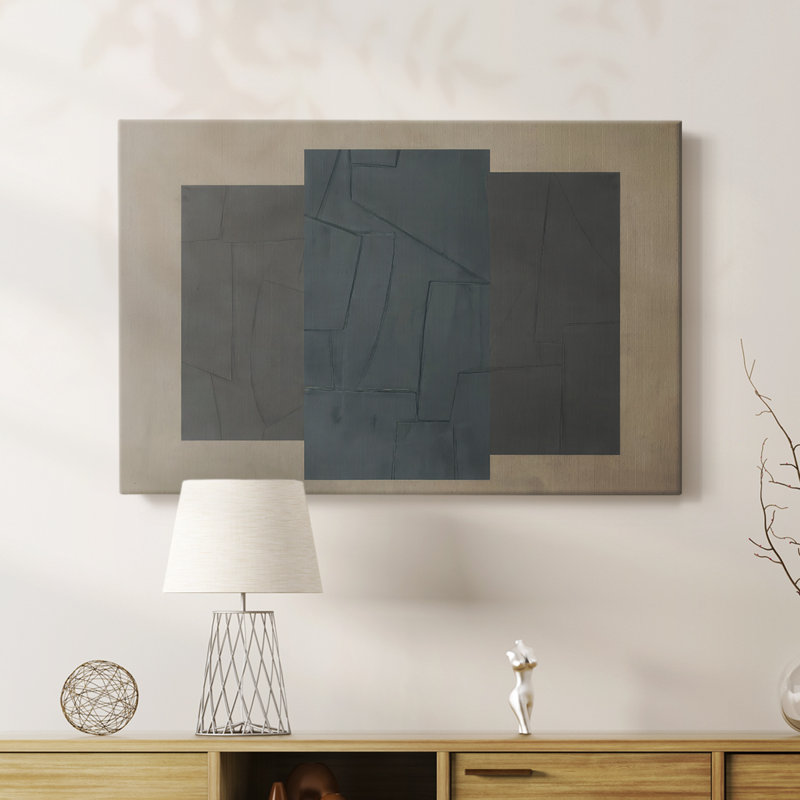 Soft Slate II -Gallery Wrapped Cavas, 12" H x 18" W