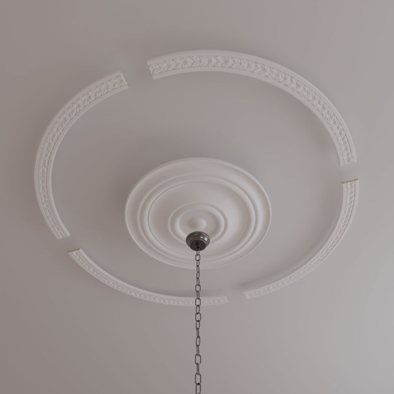 Ensemble d'anneaux de plafond 63 3/4 po x P 55 po 7 po x P 3/4 po, Paquet de 4 (forme un cercle complet)