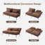 Upholstered Convertible Futon Loveseat Sleeper Sofa Bed-2016168797