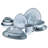 CLOUDY 10 Piece Porcelain China Dinnerware Set - Service for 2-71007927