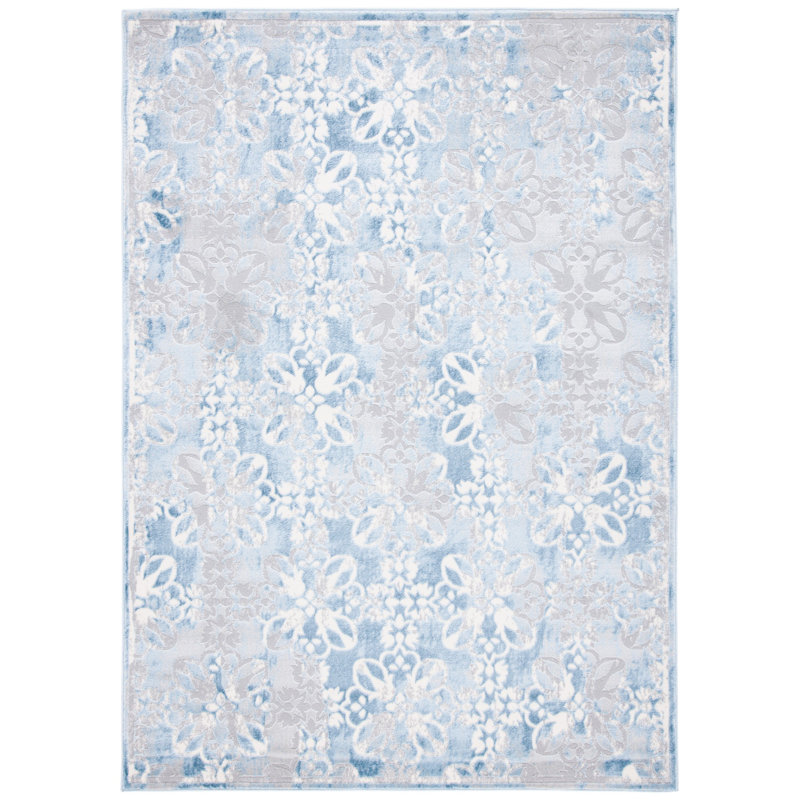 Mcmichael Performance Floral Rug, Rectangle 5'5" x 7'7"