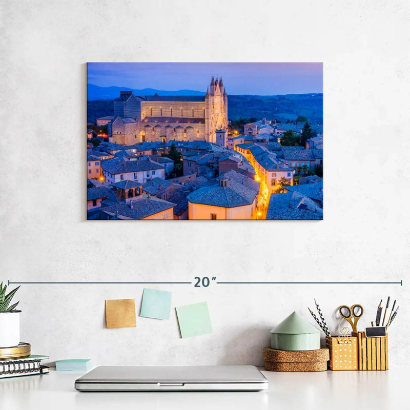 Orvieto Blue Hour, 8" H x 12" W