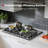 GASLAND 30 in. Gas Cooktop in Black Enamel with 4 Burners, NG/LPG Convertible-115767020