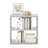 Furinno Cubicle Open Back Decorative Cube Storage Organizer, 4-Cube, Light Grey-1242548528-1236626856