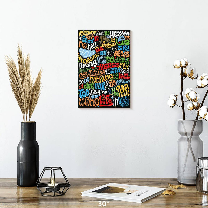 Tergel Imagine Quote, 12" H x 8" W